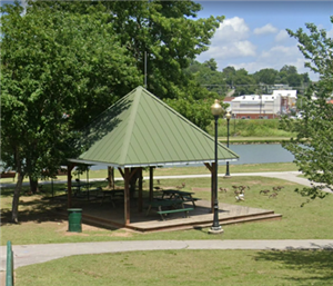 The Minnie Harris Gazebo is rentable for small gatherings.