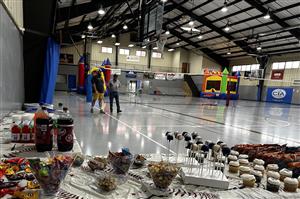 Birthday party with our Bounce Houses at the Youth Center